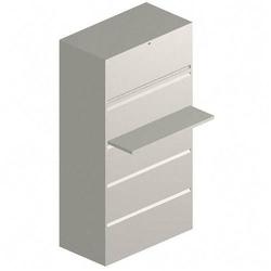 HON 800 Series Lateral File - 67 Height x 36 Width x 19.25 Depth - Steel - 2 Shelf(ves) - 5 Drawer(s) - Letter - Gray