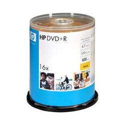 HP 16x DVD+R Media - 4.7GB - 100 Pack