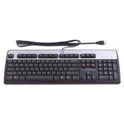 HEWLETT PACKARD HP 2004 Standard Keyboard - USB - QWERTY - Silver, Carbonite Black