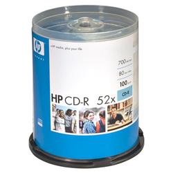 HEWLETT PACKARD - MEDIA SAP HP 52x CD-R Media - 700MB - 100 Pack