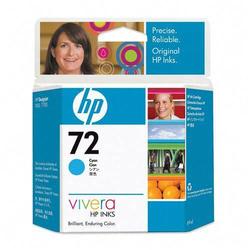 HEWLETT PACKARD - INK SAP HP 72 Vivera Cyan Ink Cartridge For Designjet T1100 & T610 Series Printers - Cyan