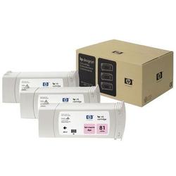 HEWLETT PACKARD - INK SAP HP 81 3-pack 680-ml Light Magenta Dye Cartridges