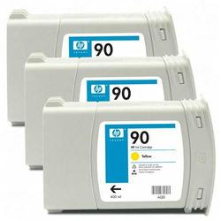 HEWLETT PACKARD - INK SAP HP 90 Yellow 3-ink Cartridge - Yellow