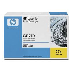 HEWLETT PACKARD - LASER JET TONERS HP Black Toner Cartridge Dual Pack For LaserJet 4000 and 4050 Series Printers - Black