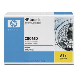 HEWLETT PACKARD - LASER JET TONERS HP Black Toner Cartridge Dual Pack For LaserJet 4100 Series Printers - Black