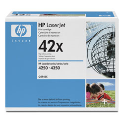 HEWLETT PACKARD - LASER JET TONERS HP Black Toner Cartridge For LaserJet 4250 and 4350 Series Printers - Black