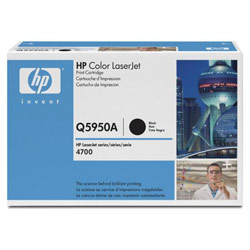 HEWLETT PACKARD - LASER JET TONERS HP COLOR LASERJET 4700N AND A Q5950A BLACK TONER BUNDLE