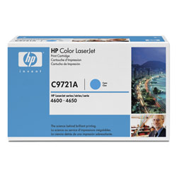 HEWLETT PACKARD - LASER JET TONERS HP Color LaserJet C9721A Cyan Print Cartridge