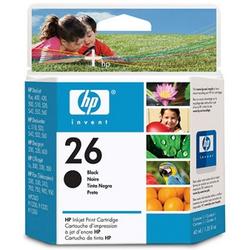 HP (Hewlett-Packard) HP No. 26 Black Ink Cartridge - Black (51626AL)