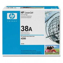 HEWLETT PACKARD - LASER JET TONERS HP No. 38A Black Toner Cartridge For LaserJet 4200 Series Printers - Black