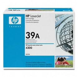 HEWLETT PACKARD - LASER JET TONERS HP No. 39A Black Toner Cartridge For LaserJet 4300 Series Printers - Black