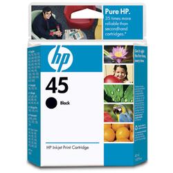 HEWLETT PACKARD HP No. 45 Black Ink Cartridge - 930 Pages - Black