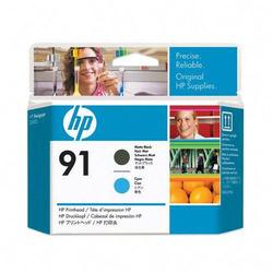 HEWLETT PACKARD - INK SAP HP No.91 Matte Black and Cyan Printhead - Matte Black, Cyan