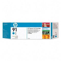 HEWLETT PACKARD - INK SAP HP No. 91 Pigment Cyan Ink Cartridge For Designjet Z6100 Series Printers - Cyan