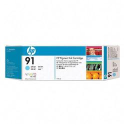 HEWLETT PACKARD - INK SAP HP No. 91 Pigment Light Cyan Ink Cartridge For Designjet Z6100 Series Printers - Light Cyan