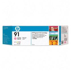 HEWLETT PACKARD - INK SAP HP No. 91 Pigment Light Magenta Ink Cartridge For Designjet Z6100 Series Printers - Light Magenta