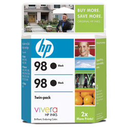 HEWLETT PACKARD - INK SAP HP No. 98 Twinpack Black Ink Cartridge - Black