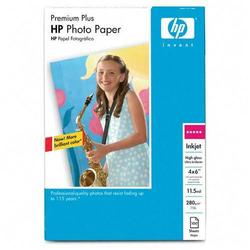 HEWLETT PACKARD HP Premium Plus Photo Paper - 4 x 6 - High Gloss - 100 x Sheet (Q5431A)