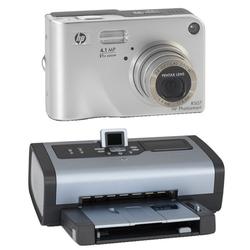 HP - HP CAMERA HP R507 4.1 Megapixel Digital Camera and HP Photosmart 7760 Photo Printer Bundle
