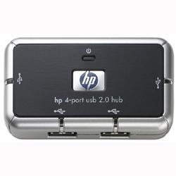 HEWLETT PACKARD HP Slim 4-port USB 2.0 Pocket Hub - 4 x USB 2.0 - USB - External