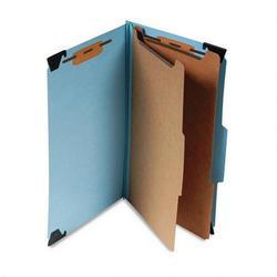 Smead Manufacturing Co. Hanging Classification Folder, 6-Section, Blue Pressboard, Legal (SMD65165)