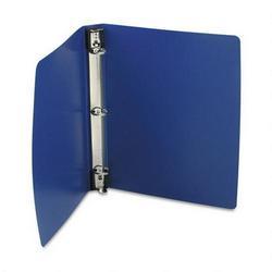 Wilson Jones/Acco Brands Inc. Hanging DublLock® Round Ring Poly Binder, 11x8-1/2, 1 Cap., Blue (WLJ39014BL)