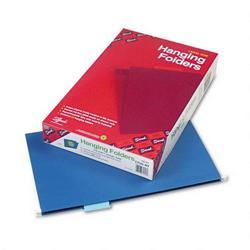 Smead Manufacturing Co. Hanging Folders, Recycled, Legal Size, Navy, Color-Matched 1/5 Cut Tabs, 25/Box (SMD64157)