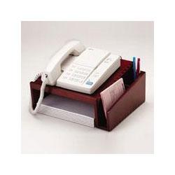 RubberMaid Harmony™ Wood Phone Director, 10w x 11-1/2d, Mahogany Finish (ROL73665)