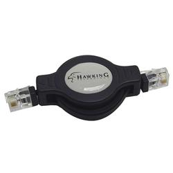 HAWKING TECHNOLOGIES Hawking R-Series Retractable Phone/Modem Cable - 1 x RJ-11 - 1 x RJ-11 - 5ft