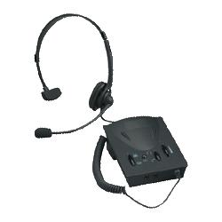 Compucessory Headset/Amplifier,Kit,3.5mm,Adjustable Volume,10' Cord,Black (CCS55254)