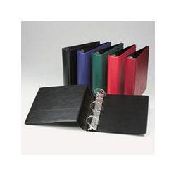 Samsill Corporation Heavy-Duty Locking Round Ring Binder for 11 x 8-1/2 Sheets, 1-1/2 Cap., Black (SAM17450)