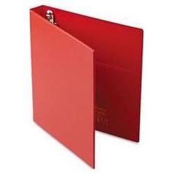 Avery-Dennison Heavy-Duty Vinyl EZD® Ring Reference Binder, 1 Capacity, Red (AVE79589)