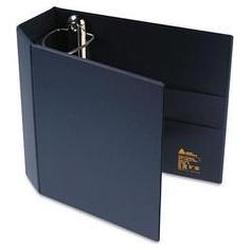 Avery-Dennison Heavy-Duty Vinyl EZD® Ring Reference Binder, 4 Capacity, Navy Blue (AVE79824)