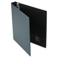 Avery-Dennison Heavy-Duty Vinyl EZD® Ring Reference Binder with Label Holder, 1 Cap., Black (AVE79990)