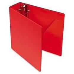 Cardinal Brands Inc. Heavyweight Vinyl Slant-D® Ring Binder, 3 Cap., Red (CRD11652)