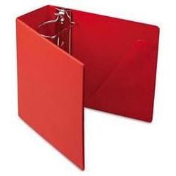 Cardinal Brands Inc. Heavyweight Vinyl Slant-D® Ring Binder with Finger Hole, 5 Cap., Red (CRD11952)