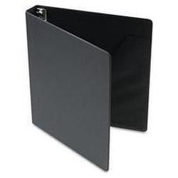 Cardinal Brands Inc. Heavyweight Vinyl Slant-D® Ring Binder with Spine Label Holder, 1 Cap., Black (CRD11222)