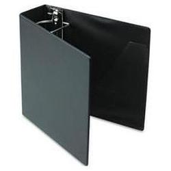 Cardinal Brands Inc. Heavyweight Vinyl Slant-D® Ring Binder with Spine Label Holder, 3 Cap., Black (CRD11622)