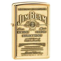 Zippo High Polish Brass, Jim Beam Brass Emblem