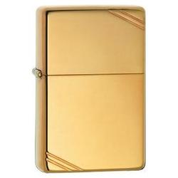 Zippo High Polish Brass, Vintage W/slashes