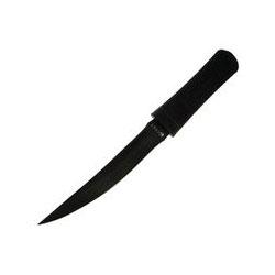 Columbia River Knife & Tool Hissatsu, Kraton Handle, Black Blade, Plain, Zytel Sheath
