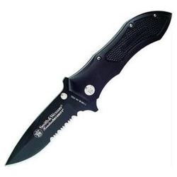 Smith & Wesson Homeland Security, 4.00 In. Black Blade, Zytel, Comboedge