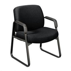 HON Hon 3516AB10T 3500 Series Arm Guest Chair, Black Frame/Black Olefin Fabric