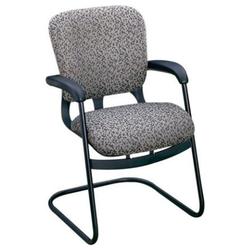 HON Hon 4706BE62T Cantilevered Base Guest Chair, 4700 Mobius, Wild Rose Fabric With Black Frame