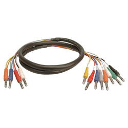 Hosa STP-800 Series 8-Channel Insert Snake Cable - 4 x Mini-phone - 8 x Phono - 9.84ft