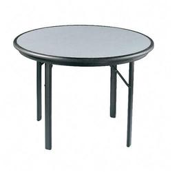 Iceberg Enterprises ICEBERG Indestruc Table Round Folding Table - Round - 29 - 42 - Resinite - Granite Inlay