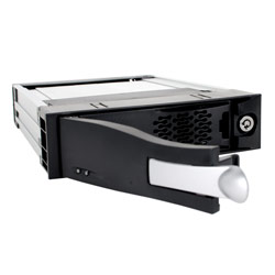 Icy Dock ICY DOCK MB123SK-B 5.25 SATA I/II Aluminum Internal Mobile Rack - Black