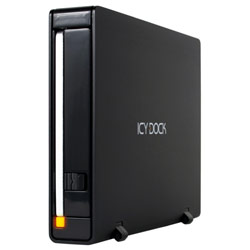 Icy Dock ICY DOCK MB559UEA-1SB 3.5 SATA I/II to Firewire 400/USB 2.0 Removable External HDD Enclosure- Black
