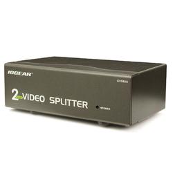 IOGEAR 2 Port Video Splitter - 1 x D-Sub (HD-15) Computer, 2 x D-Sub (HD-15) Monitor - 1920 x 1440 @ 60 Hz - SVGA