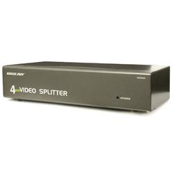 IOGEAR 4 Port Video Splitter - 1 x D-Sub (HD-15) Computer, 4 x D-Sub (HD-15) Monitor - 1920 x 1440 @ 60 Hz - SVGA